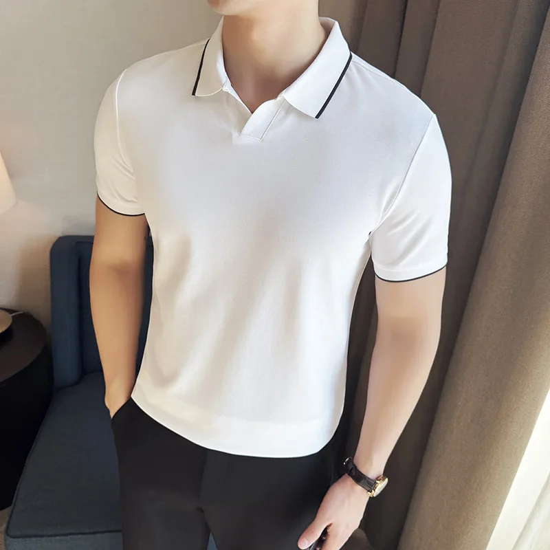 Men Polo Shirt Summer Light Th - đánh giá và giá Polo Shirt Pique