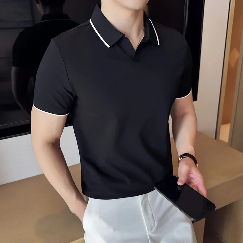 Men Polo Shirt Summer Light Th - đánh giá và giá Polo Shirt Pique