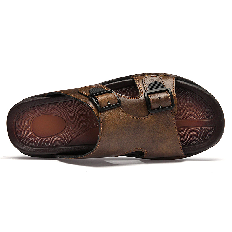 Summer Mens Leather Slippers M - đánh giá và giá Flip Flop Leather Men