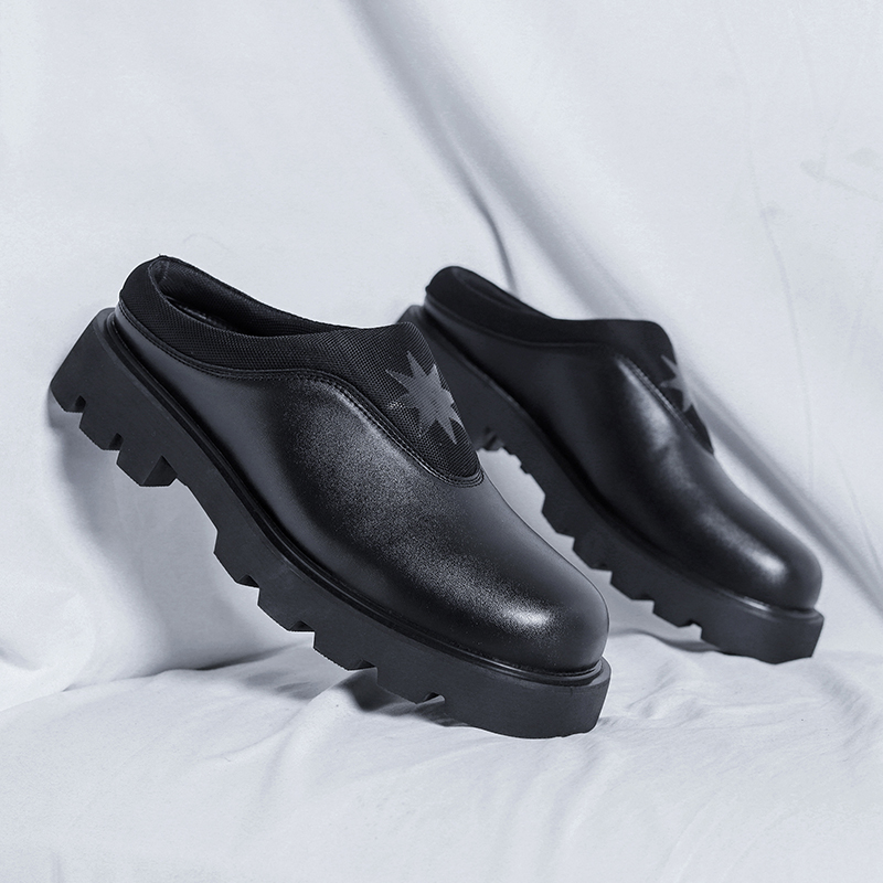 Platform Half Shoes for Men Mu - đánh giá và giá Flip Flop Leather Men