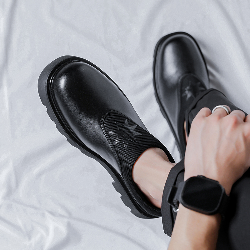 Platform Half Shoes for Men Mu - đánh giá và giá Flip Flop Leather Men