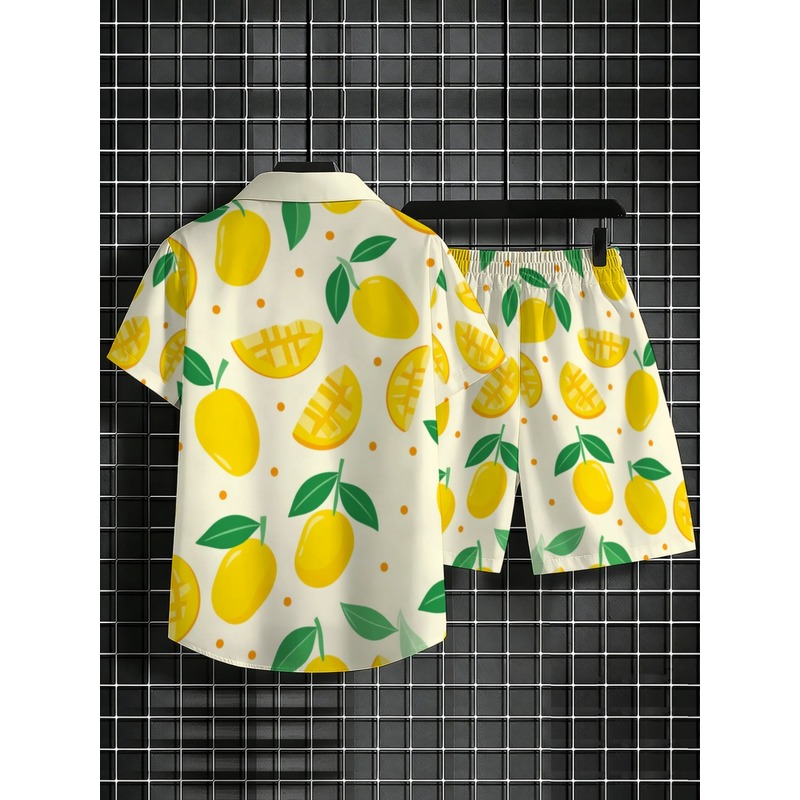 Men Linen Print Short Sleeve S - đánh giá và giá Short Linen Drawstring