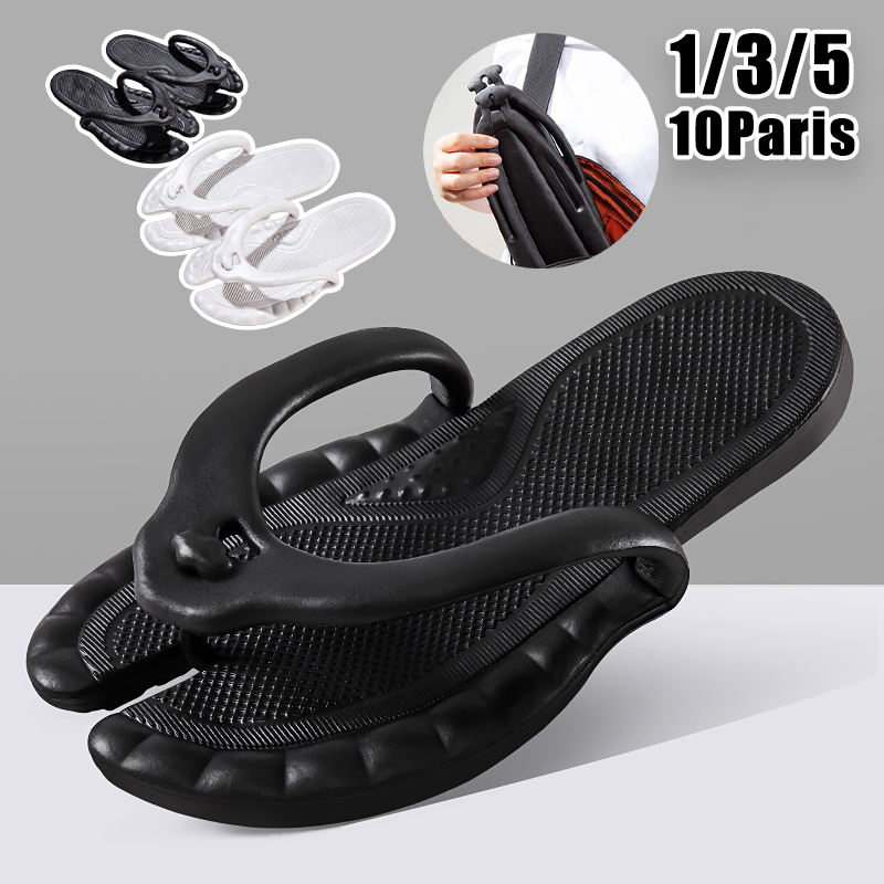 Compact Travel Slippers Women  - đánh giá và giá Flip Flop Leather Men
