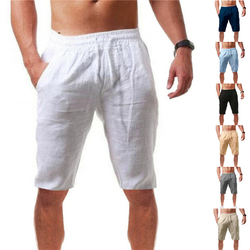 2026 new Men's Cotton Shorts P - đánh giá và giá Short Linen Drawstring