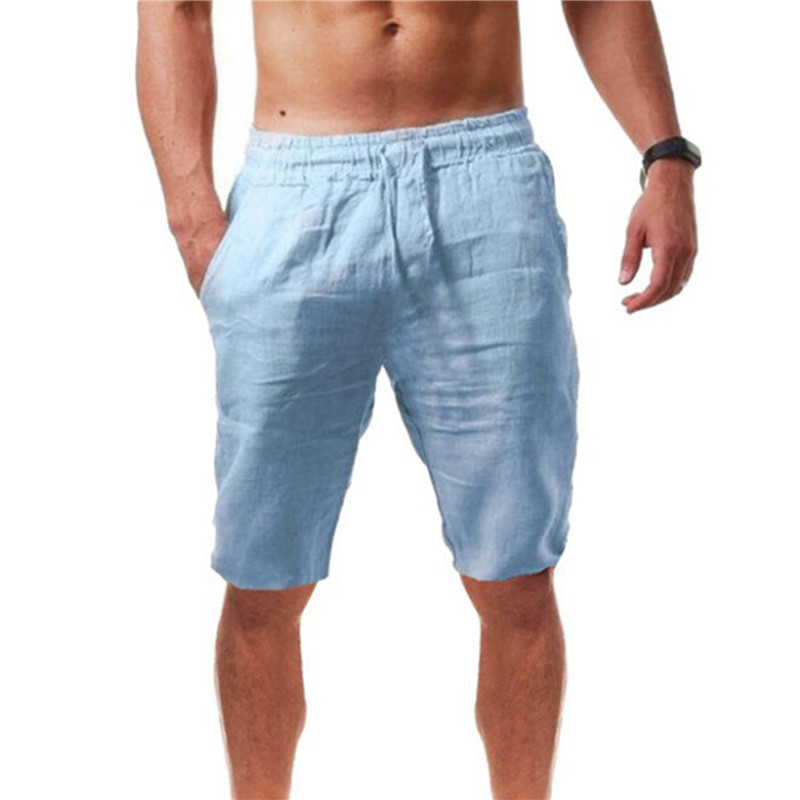 2026 new Men's Cotton Shorts P - đánh giá và giá Short Linen Drawstring